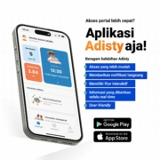 Akses portal jadi lebih cepat pakai aplikasi Adisty , Baru!