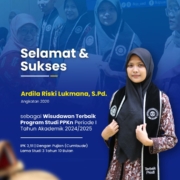 Ardila Riski Lukmana, Wisudawan Terbaik Prodi PPKn UAD Periode I Tahun 2024/2025