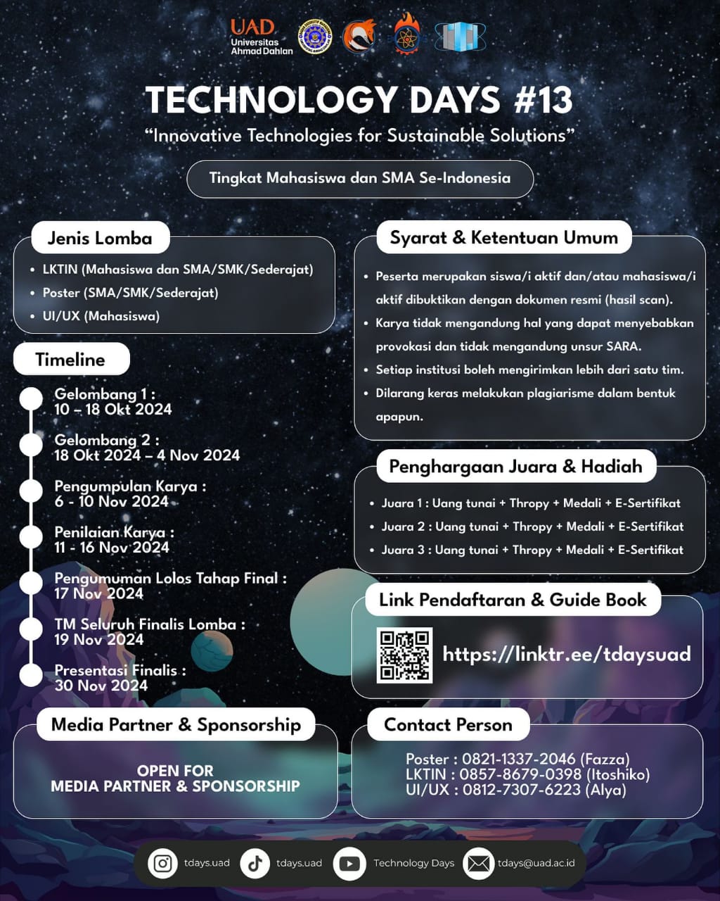 BEM Teknologi Industri UAD gelar lomba Technology Days #13