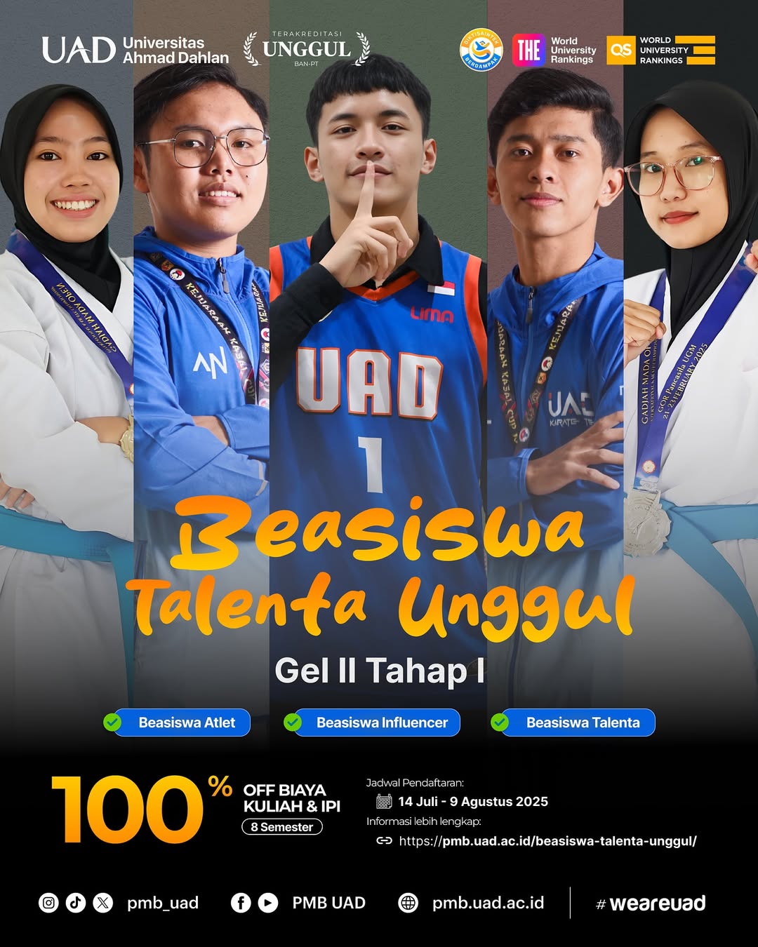 Beasiswa Talenta Unggul UAD Gelombang II - Tahap 1