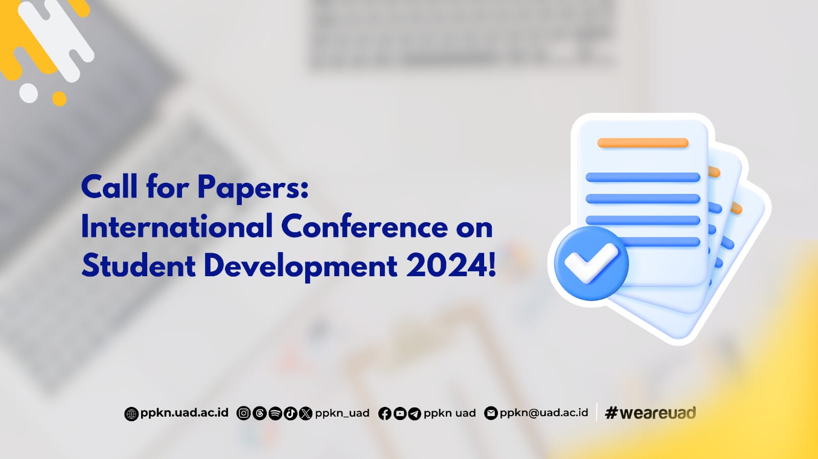 Call for Papers: International Conference on Student Development 2024!