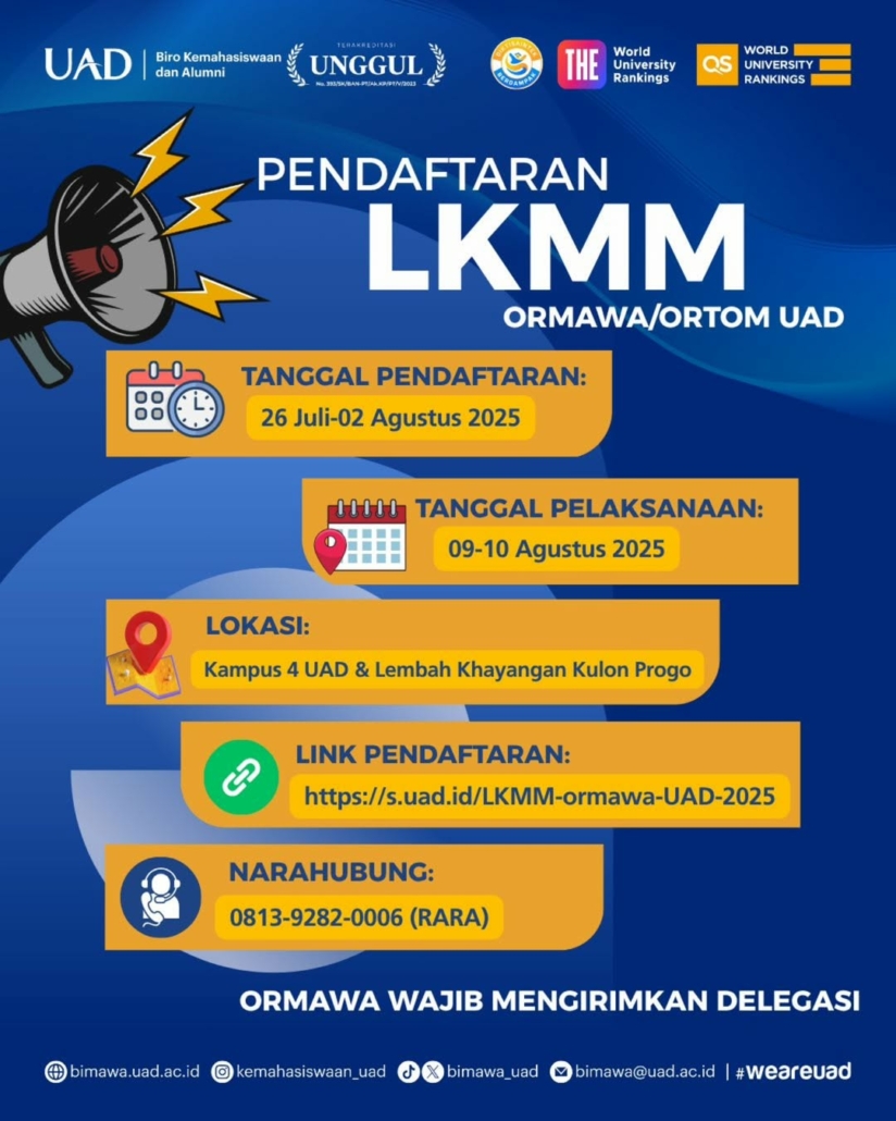 Calling all Ormawa & Ortom UAD!