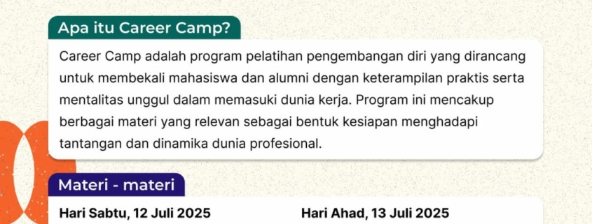 Career Camp #4 Coming