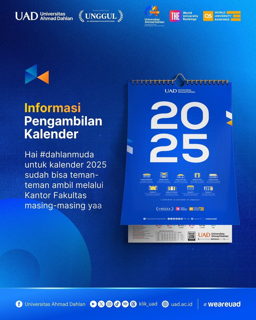 Informasi Pengambilan Kalender