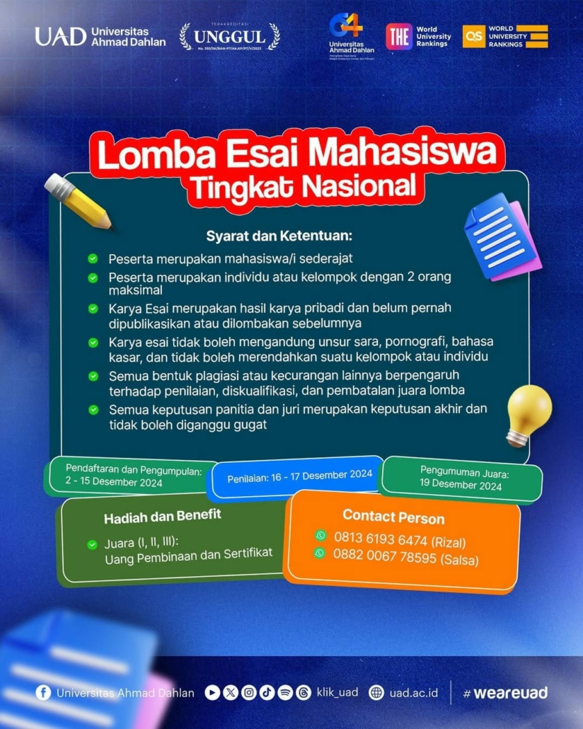 Lomba Esai Mahasiswa Tingkat Nasional