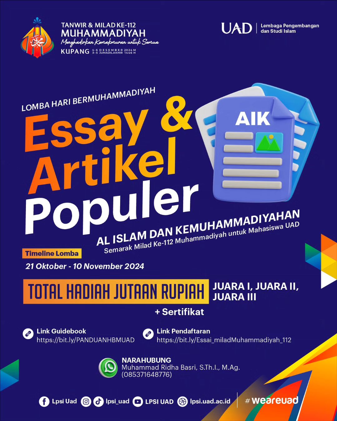 Lomba Hari Kemuhammadiyahan: Digital Konten