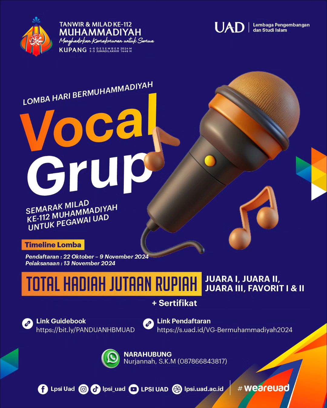 Lomba Hari Kemuhammadiyahan: Vokal Grup
