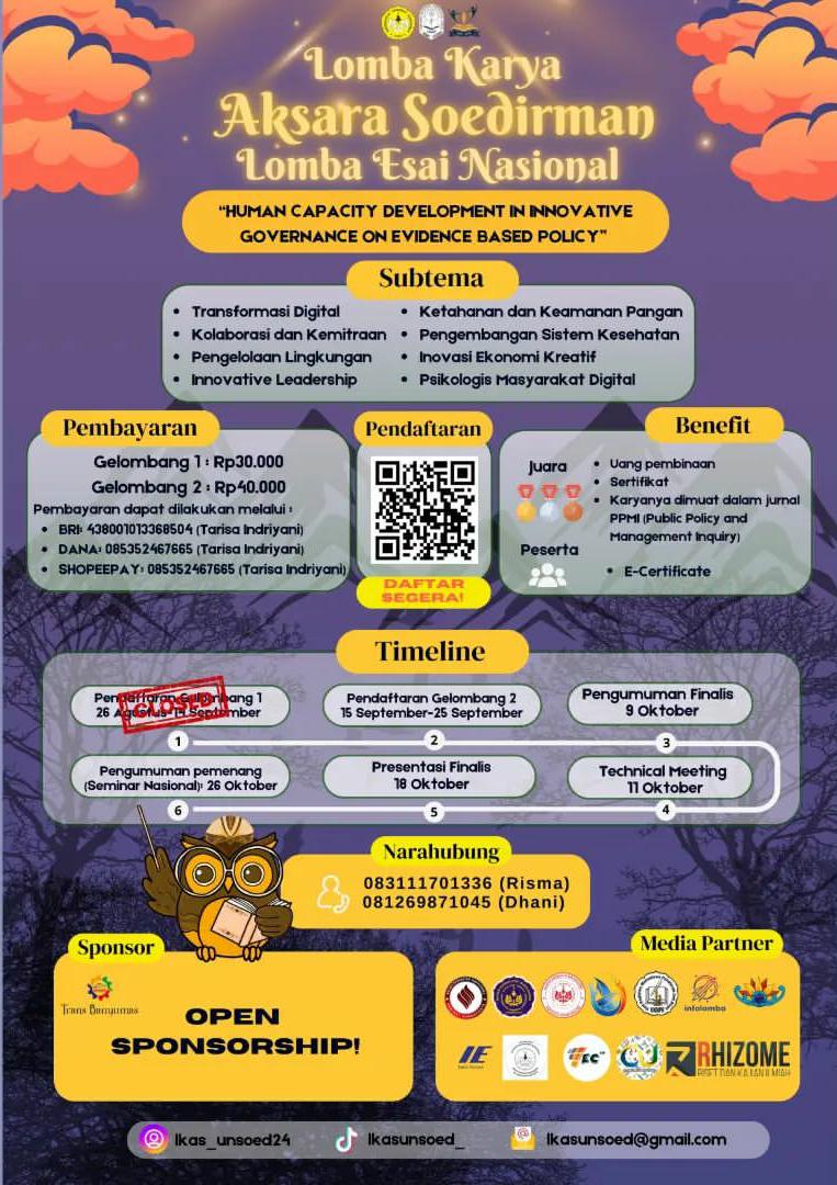 Lomba Karya Aksara Soedirman: Lomba Esai Nasional