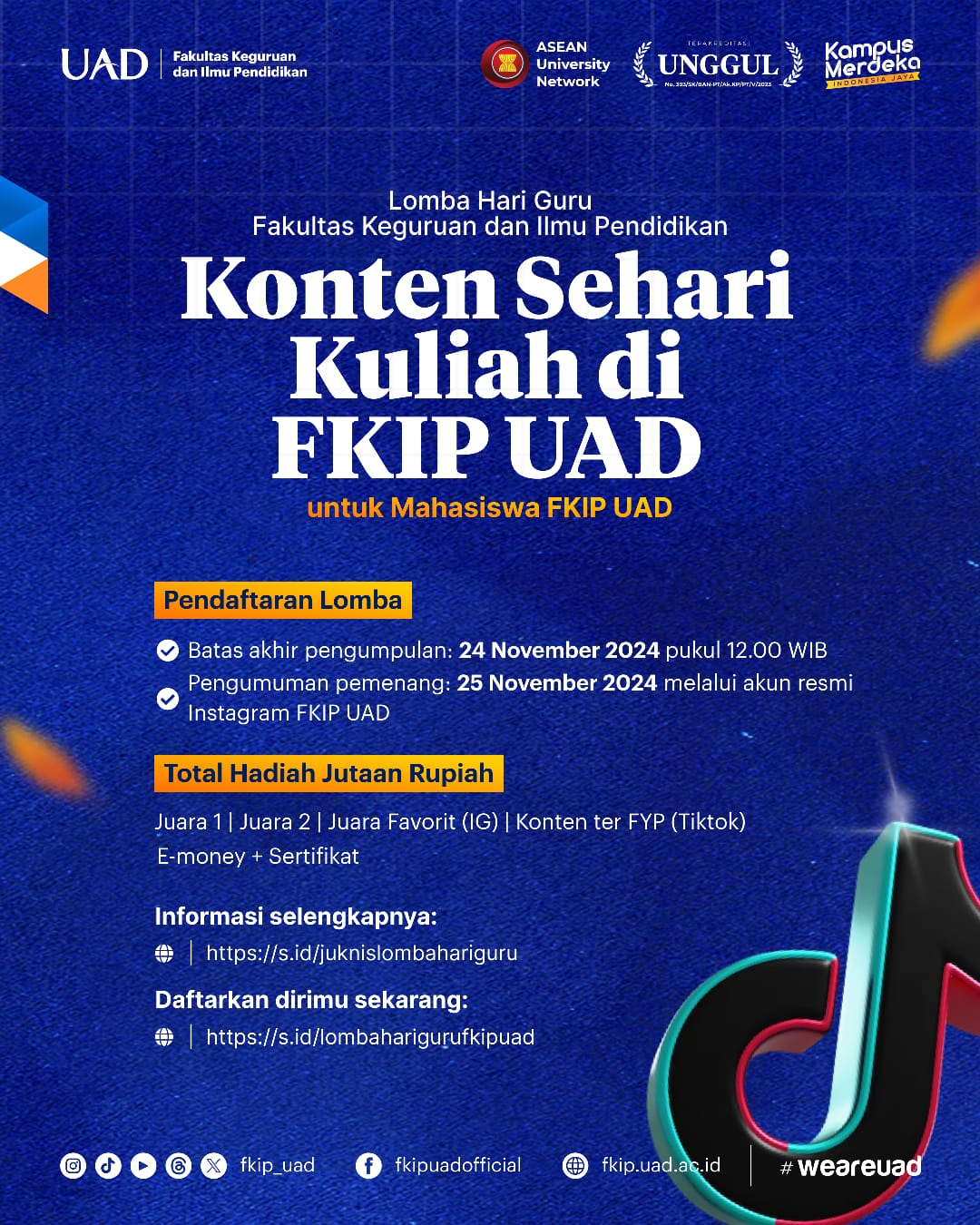  Lomba Konten Sehari Kuliah di FKIP UAD 