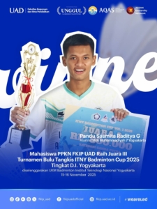 Mahasiswa PPKN FKIP UAD Raih Juara III Turnamen Bulu Tangkis ITNY Badminton Cup 2025