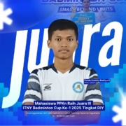 Mahasiswa PPKn UAD raih juara 3 pada ITNY Badminton Cup ke-1 2025 Tingkat DIY