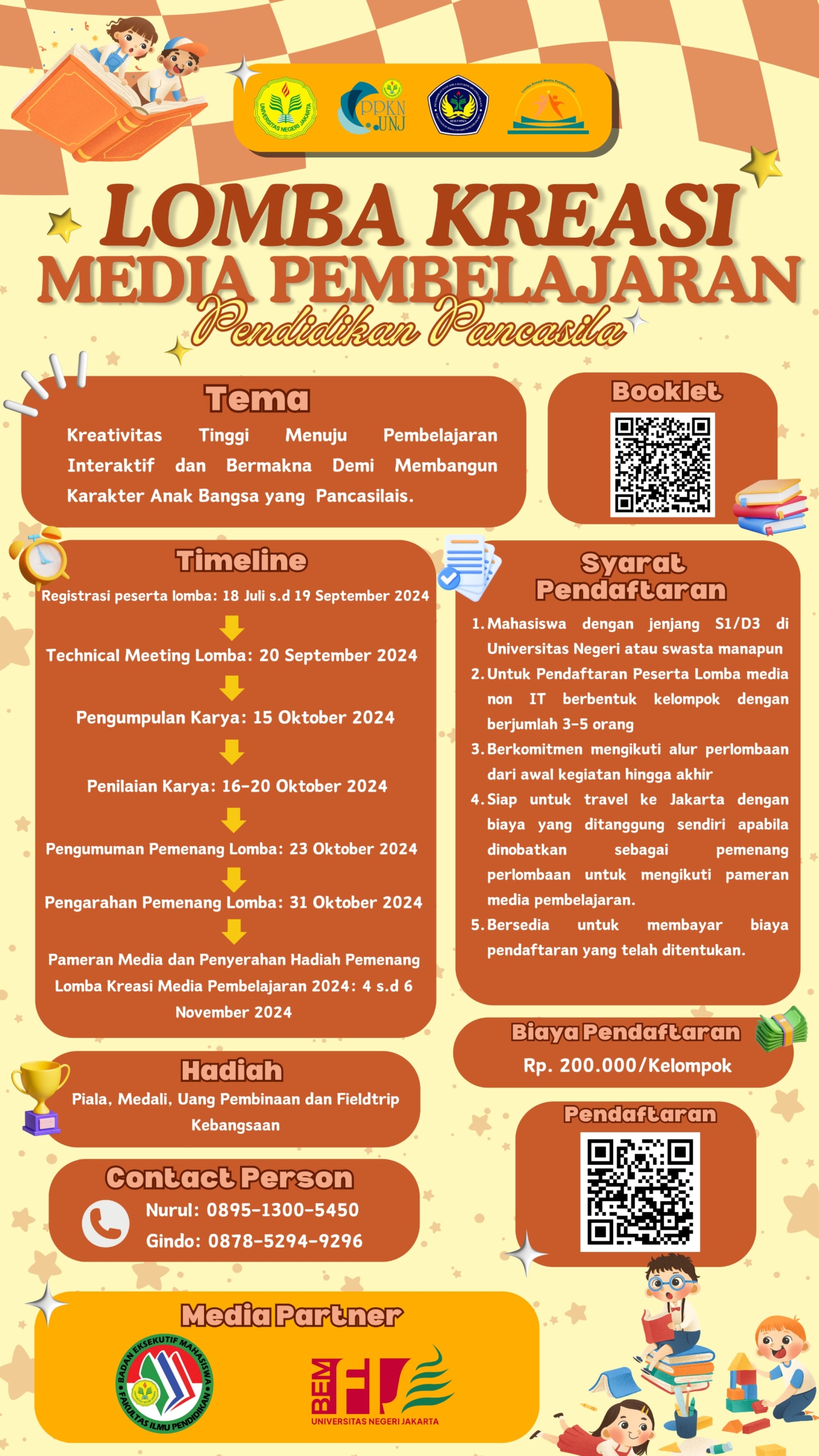 Open Registration Lomba Kreasi Media Pembelajaran Pendidikan Pancasila 2024