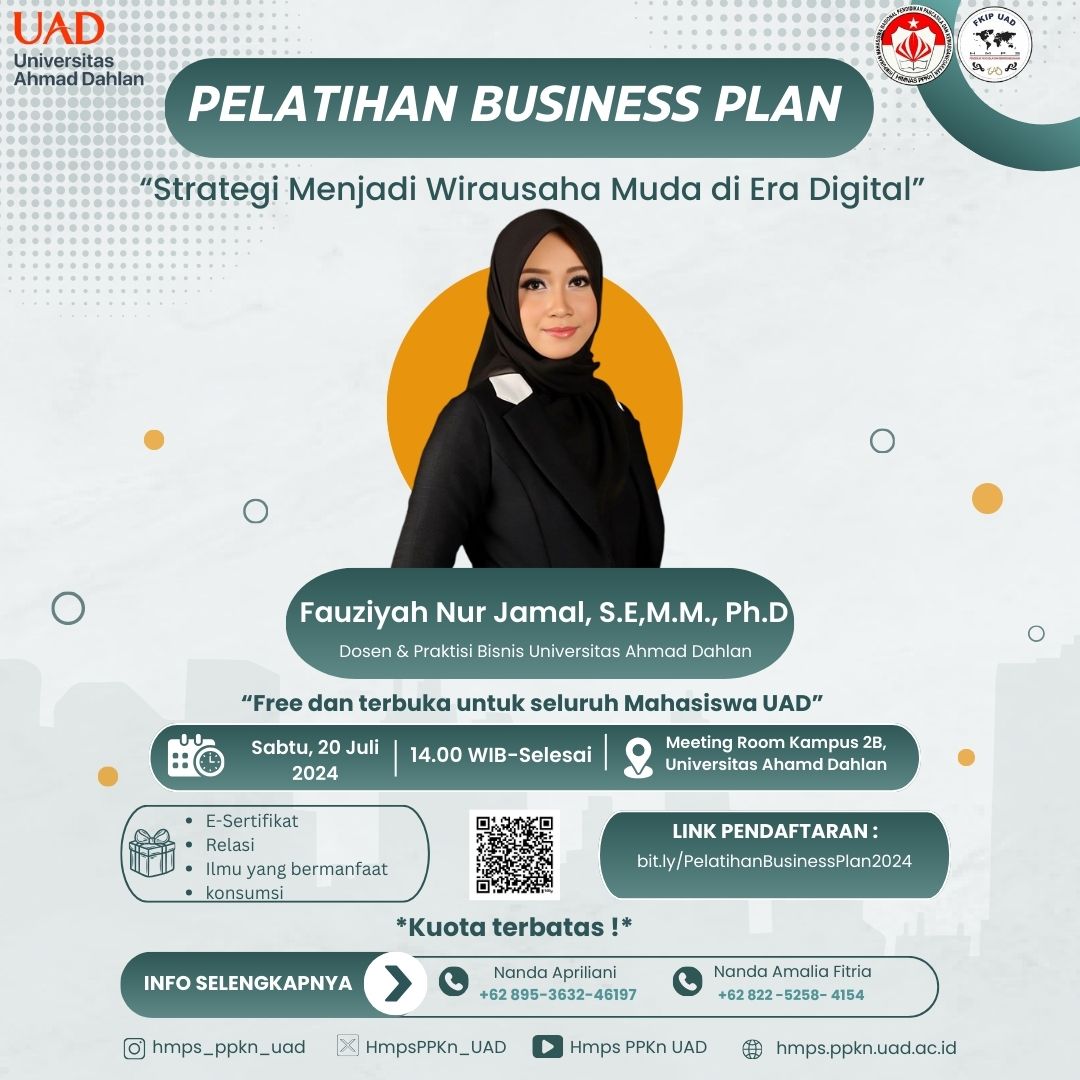 Pelatihan Business Plan “Strategi Menjadi Wirausaha Muda di Era Digital”