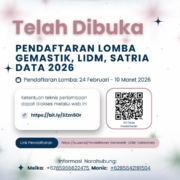 Pendaftaraan & Pendataan Lomba Gemastik, LIDM, & Satria Data 2026