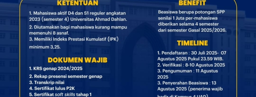 Pendaftaraan beasiswa