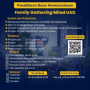 Pendaftaran Bazar Kewirausahaan Milad UAD