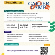 Pendaftaran Career Camp #4 Resmi dibuka!