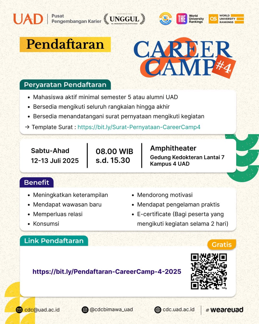 Pendaftaran Career Camp #4 Resmi dibuka!