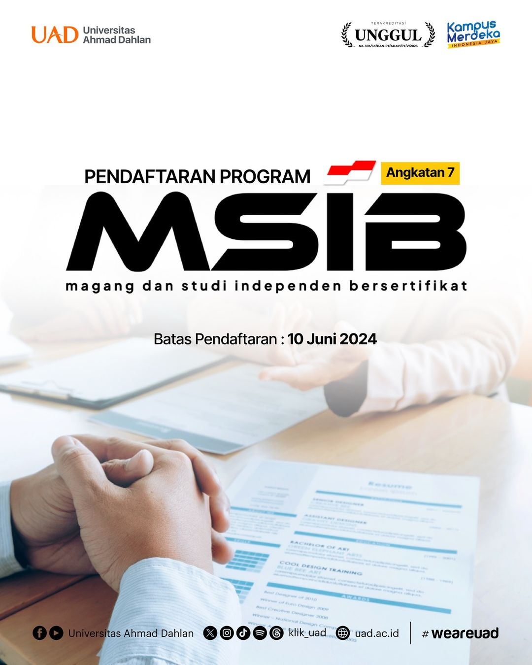 Pendaftaran Program MSIB Angkatan 7