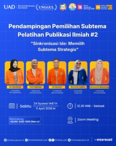 Pendampingan Pemelihan Subtema Pelatihan Publikasi Ilmiah!