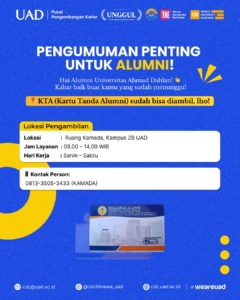 Pengambilan KTA (Kartu Tanda Alumni)