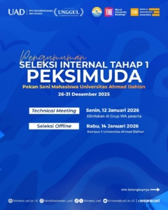 Pengumuman Hasil Seleksi Internal PEKSIMUDA UAD