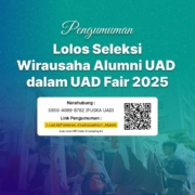 Pengumuman Pameran Kewirausahaan UAD Fair 2025