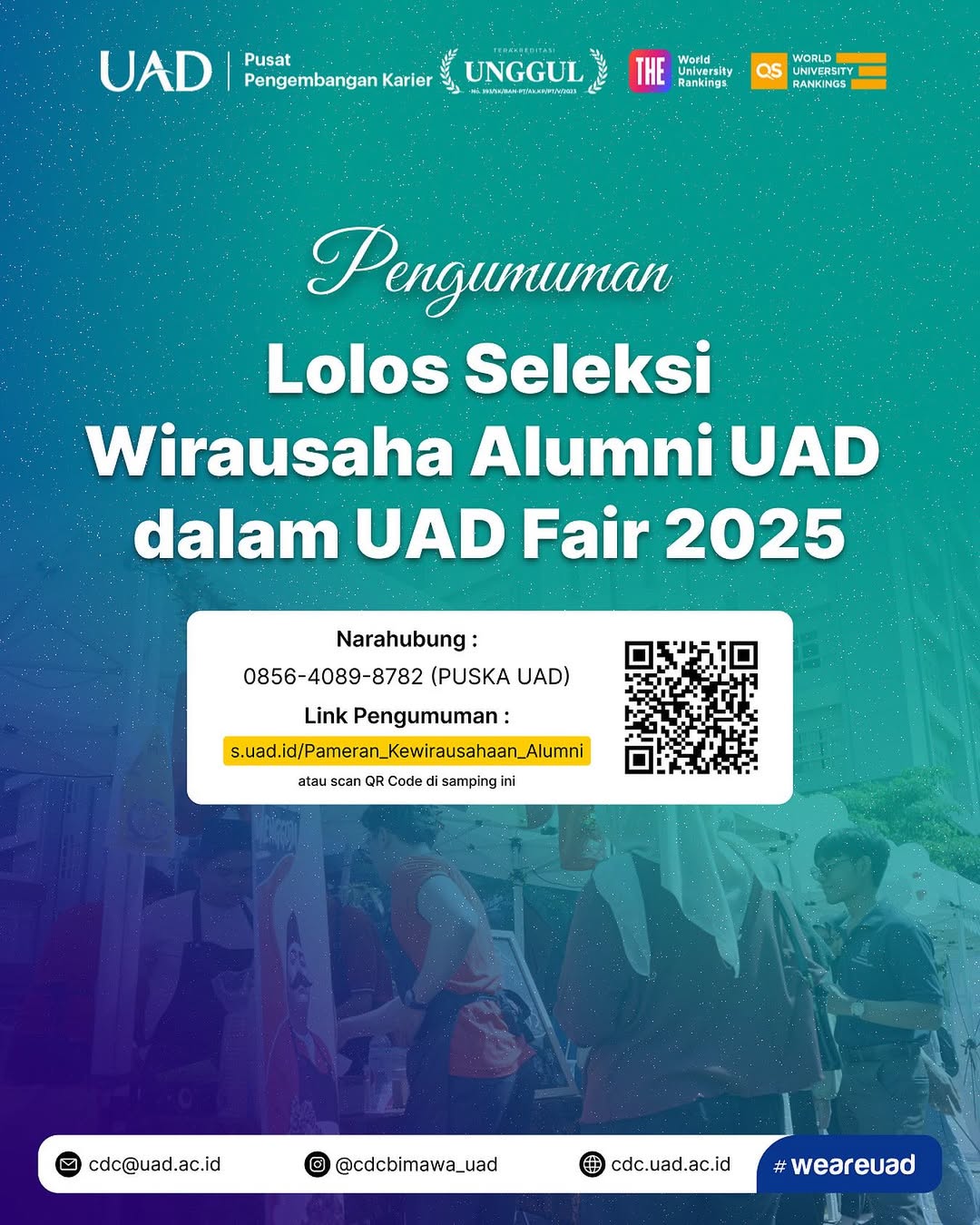 Pengumuman Pameran Kewirausahaan UAD Fair 2025