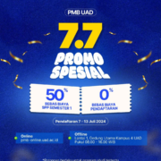 Promo 7.7 Bebas Biaya Pendaftaran Masuk Kuliah