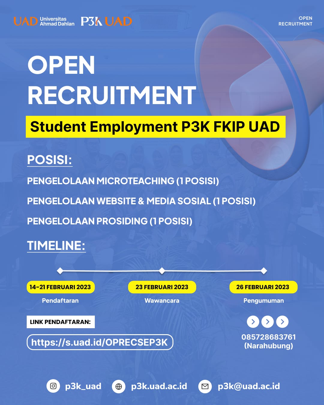 Recruitment SE P3K FKIP