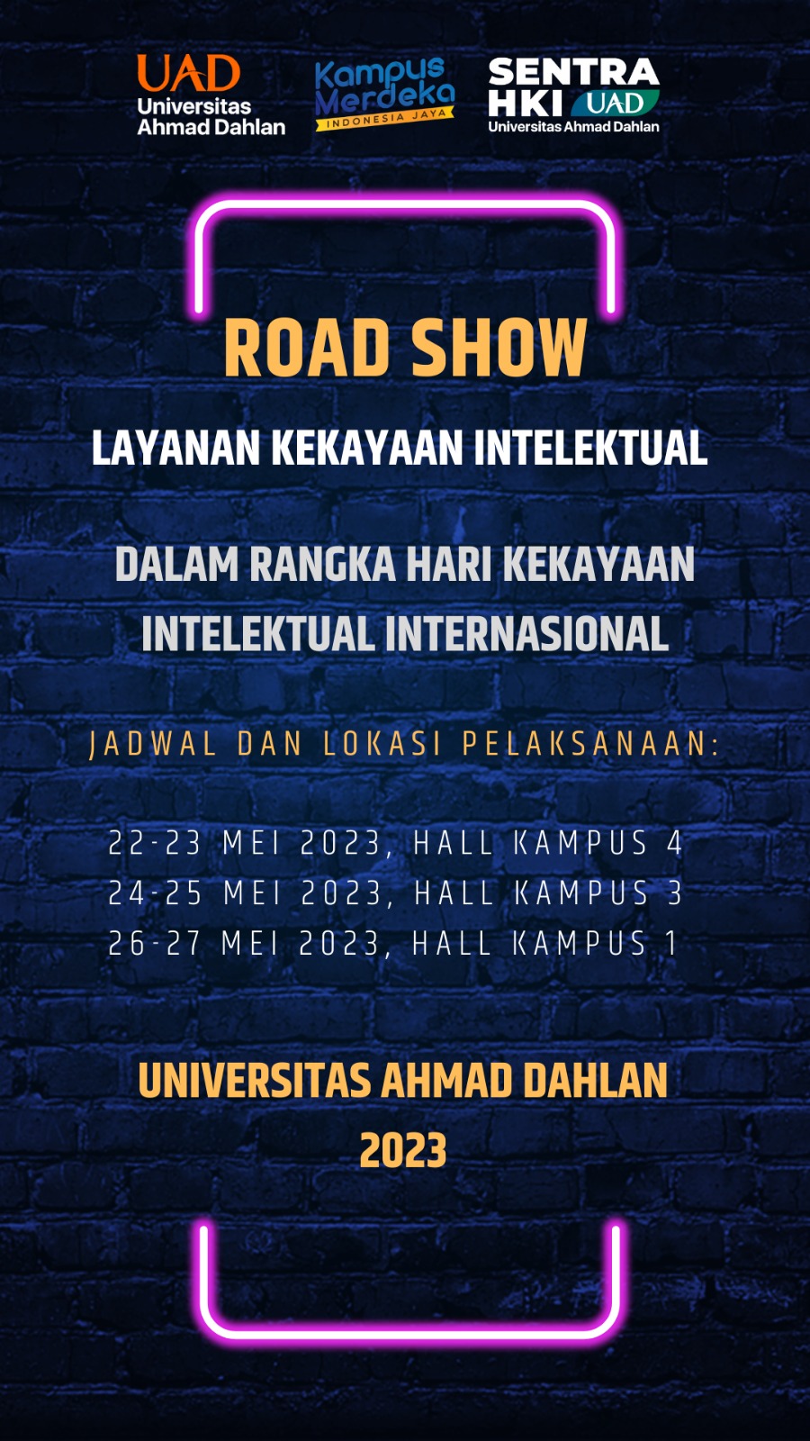 Road Show Layanan Kekayaan Intelektual UAD