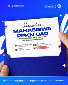 Sarasehan Mahasiswa PPKn UAD 2026