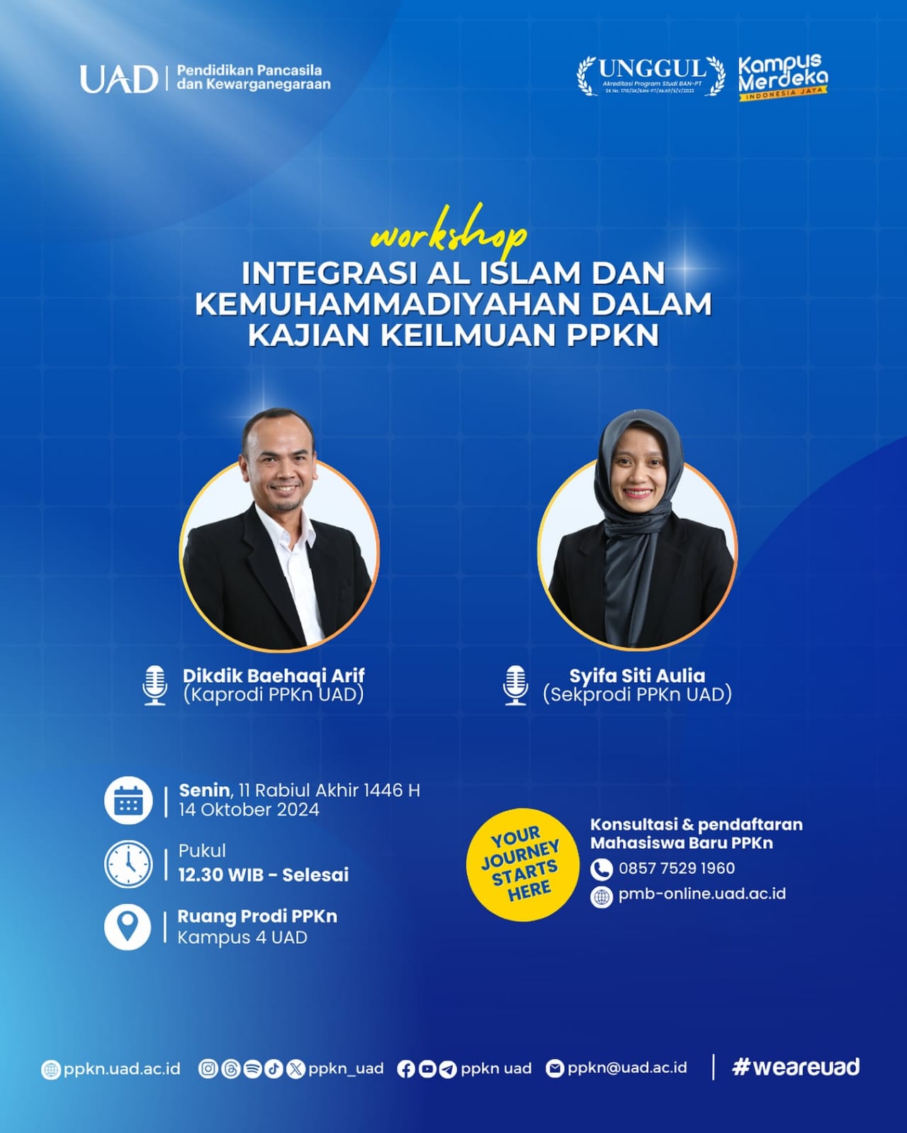 Workshop Integrasi Al Islam dan Kemuhammadiyahan dalam Kajian Keilmuan PPKn