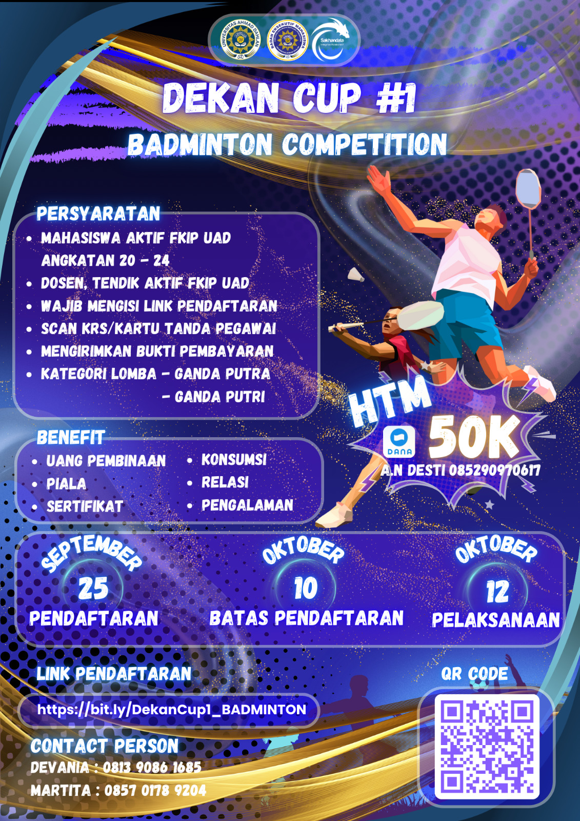 Open Registration lomba Dekan Cup #1 2024