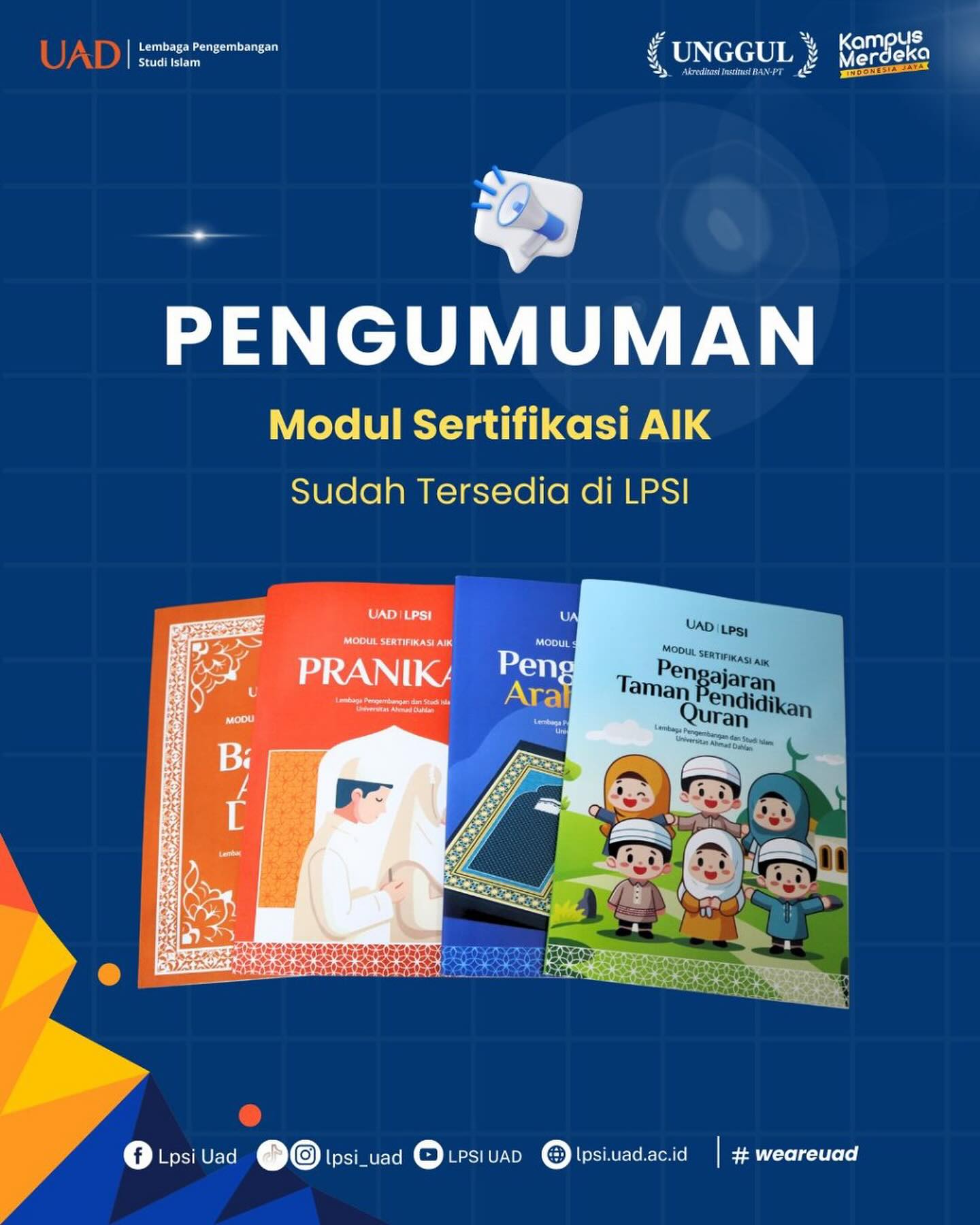 Modul Sertifikasi AIK Sudah Tersedia di LPSI