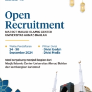 Open Recruitment Marbot Masjid Islamic Center UAD